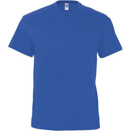 Tee-shirt personnalisable col V en coton ROYAL