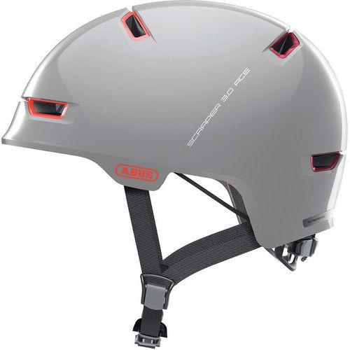 Casque vélo ville SCRAPER 3.0 gris clair Abus