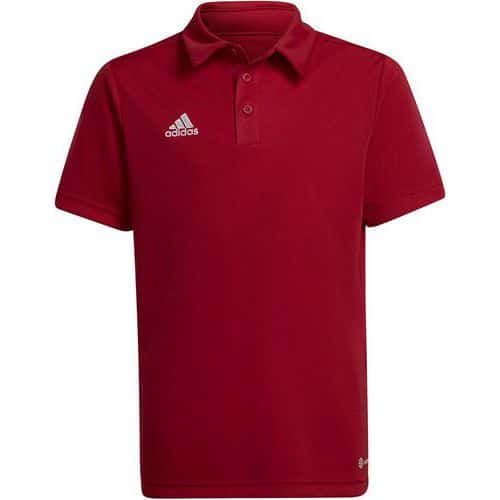 Polo enfant - adidas - entrada 22 rouge