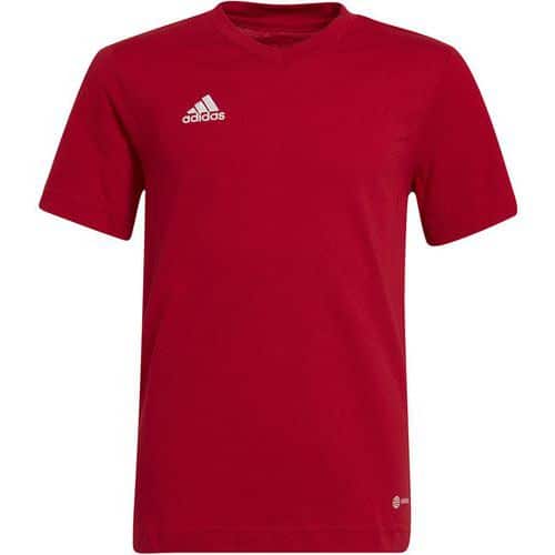 Tee-shirt enfant - adidas - entrada 22 rouge