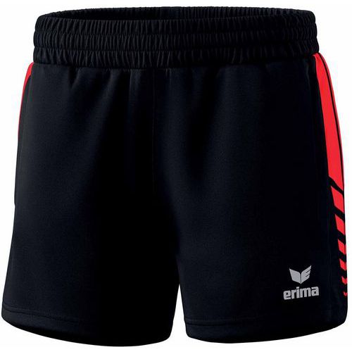 Short femme - Erima - Worker Six Wings noir/rouge