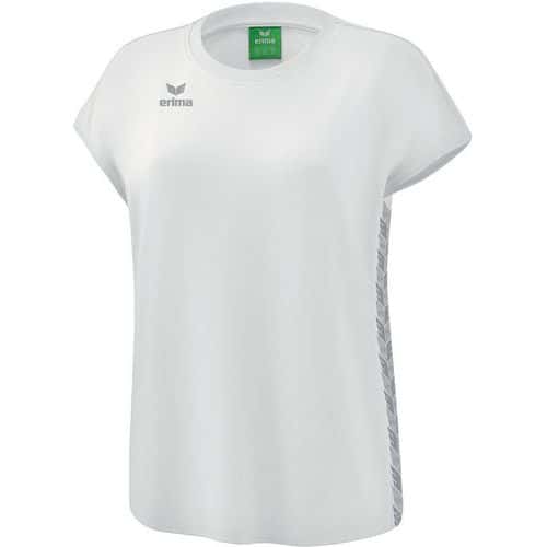 T-shirt - Erima - Essential Team blanc/gris