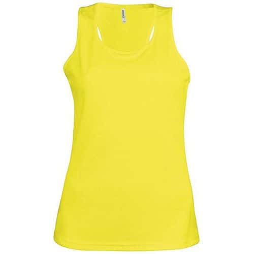 Débardeur féminin Jaune fluo