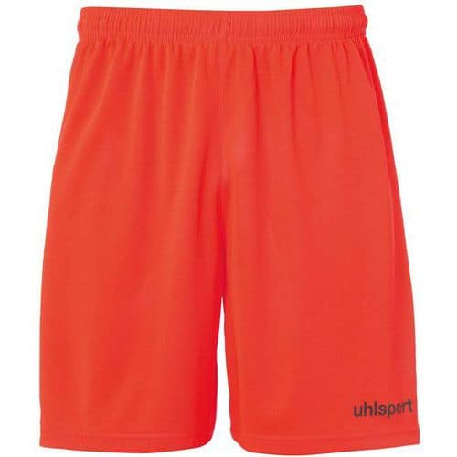 Short Center Rouge fluo/Noir enfant UHLSPORT