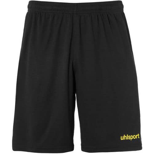 Short Center Noir/Jaune enfant UHLSPORT