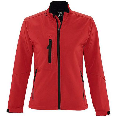 Veste softshell rouge modèle féminin classic expert