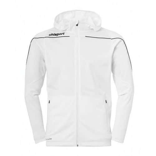 Veste capuche Stream 22 Blanc/Noir UHLSPORT