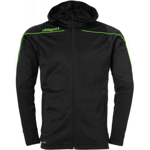 Veste capuche Stream 22 Noir/Vert fluo UHLSPORT