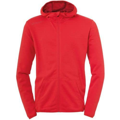 Veste capuche Essential Rouge enfant UHLSPORT