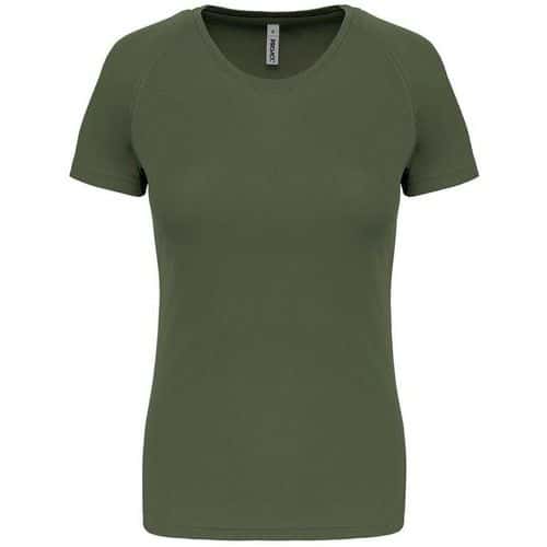 Tee shirt de sport femme - ProAct - vert olive