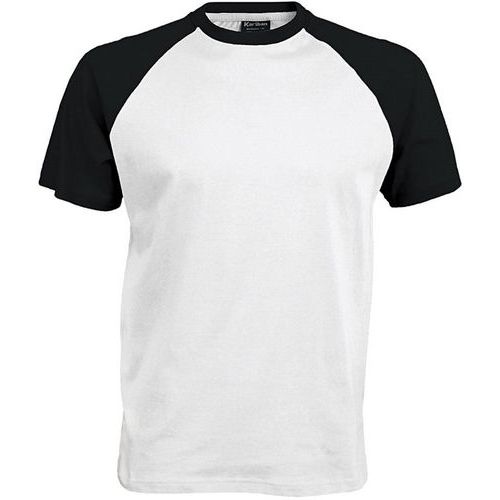 T shirt bicolore Traditional blanc noir Casalsport