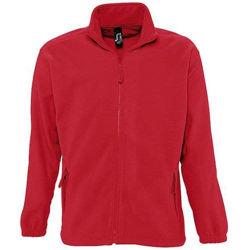 Veste polaire zippée expert rouge