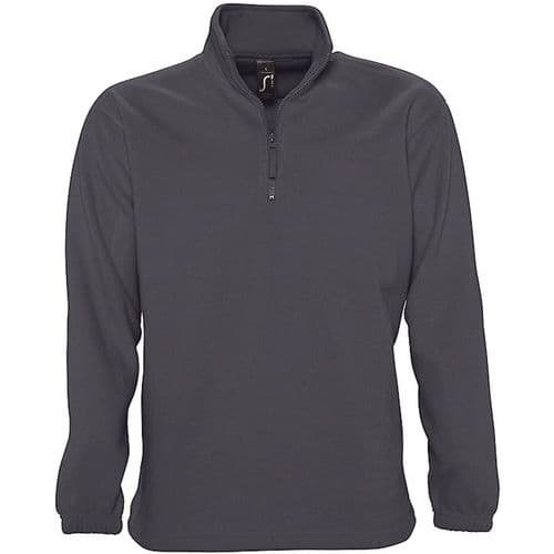 Sweat personnalisable 1/2 ZIP STANDARD GRIS POLAIRE EXPERT