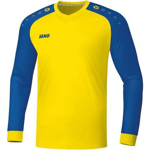 Maillot de foot manches longues - Jako - Champ 2.0 Jaune/Bleu