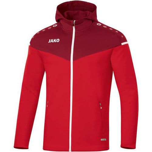 Veste de foot à capuchon enfant - Jako - Champ 2.0 Rouge