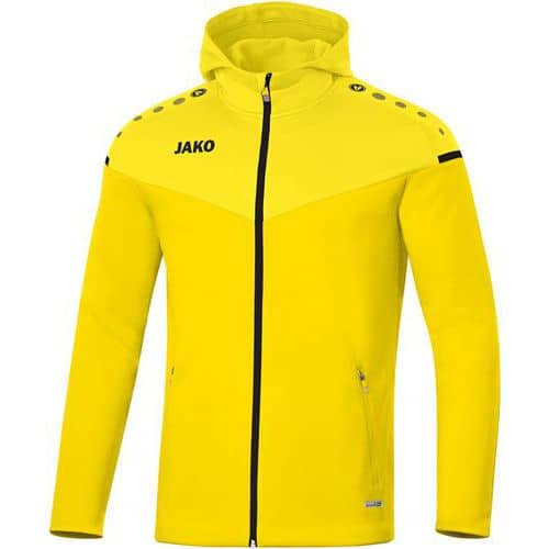 Veste de foot à capuchon enfant - Jako - Champ 2.0 Jaune