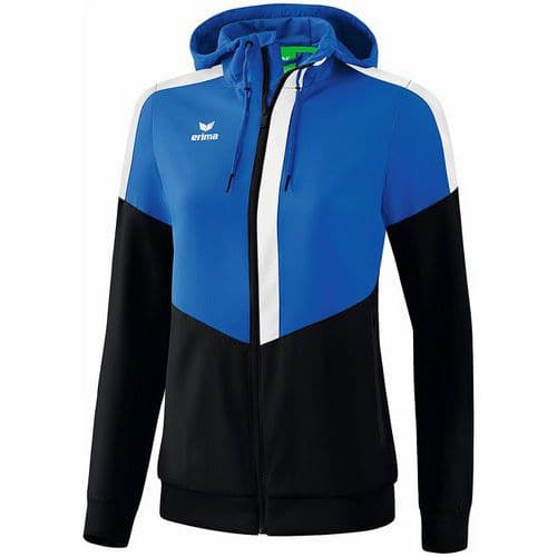 Veste à capuche - Erima - tracktop squad femme new roy/noir/blanc