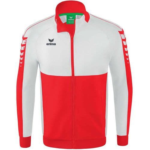 Veste de survêtement enfant - Erima - Worker Six Wings rouge/blanc