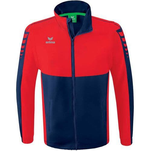 Veste coupe-vent imperméable - Erima - Six Wings navy/rouge