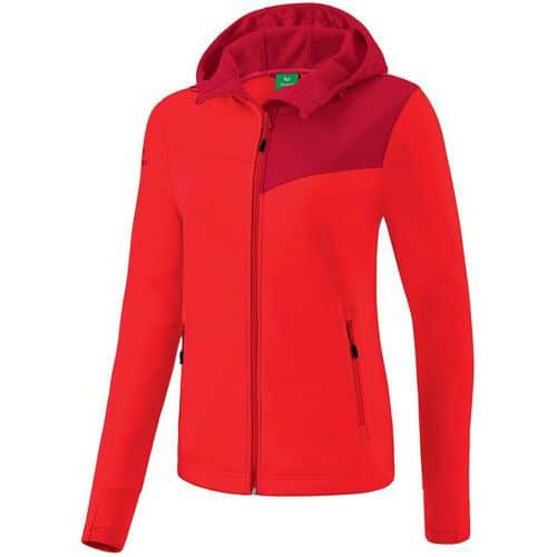 Veste softshell avec poignet passe pousse - Erima - Performance rouge/ruby