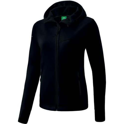 Veste softshell avec poignet passe pousse - Erima - Performance noir