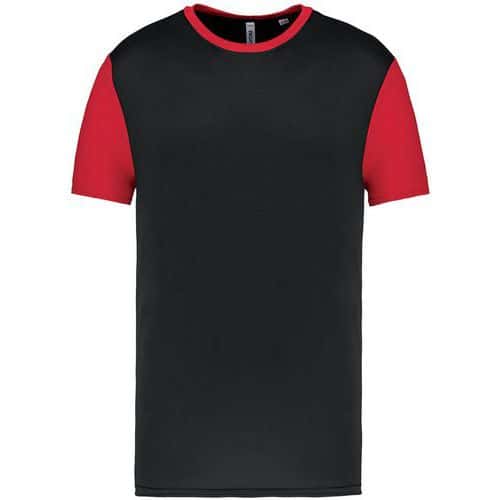 Maillot manches courtes enfant - ProAct - noir/rouge