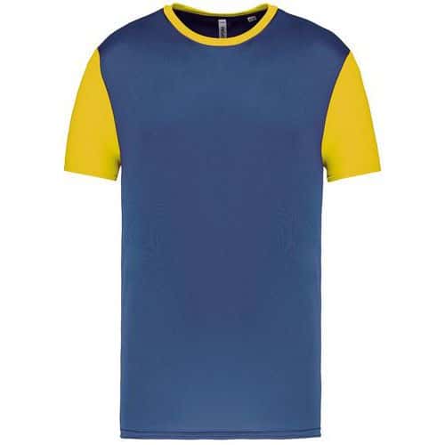 Maillot manches courtes enfant - ProAct - bleu royal/jaune