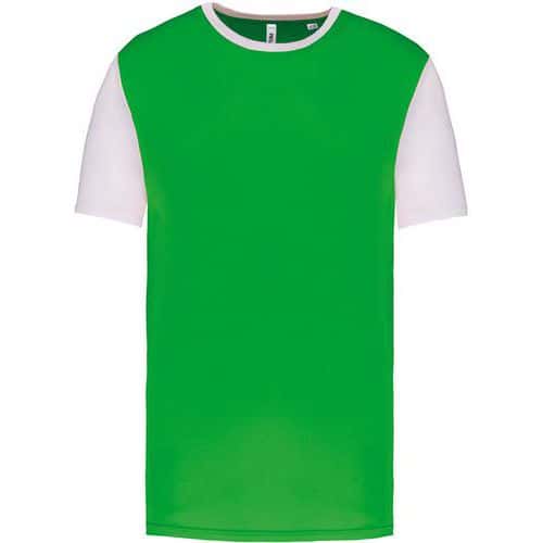 Maillot manches courtes enfant - ProAct - vert/blanc