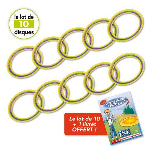 Disque volant sprint ring aérobie - Lot de 10