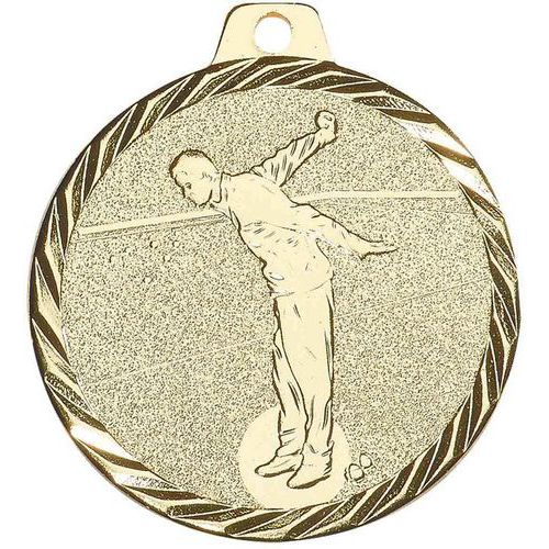 Médaille pétanque or - 50mm