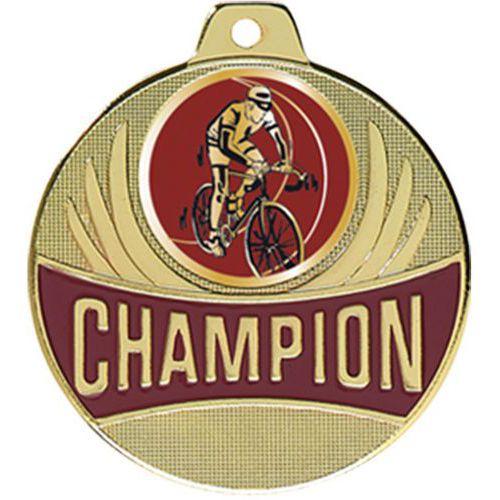 Médaille cyclisme - champion - 50mm