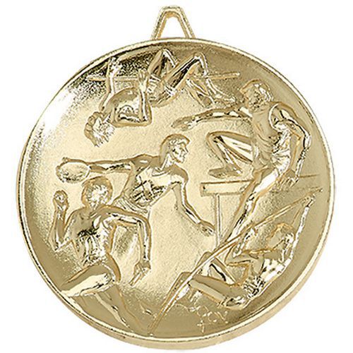 Médaille athlétisme or - 65mm