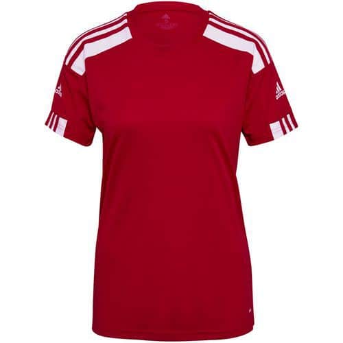 Maillot à manches courtes femme - adidas - Squadra 21 Rouge/Blanc