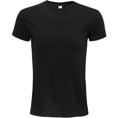 Tee-shirt personnalisable coton organique bio Jersey 140 NOIR PROFOND