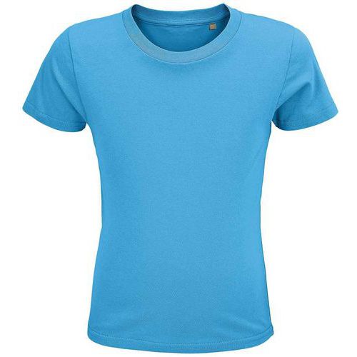 Tee-shirt personnalisable enfant coton organique bio Jersey 150 AQUA