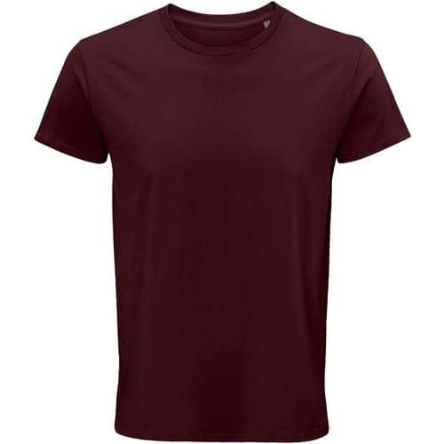 Tee-shirt personnalisable coton organique bio Jersey 150 BORDEAUX