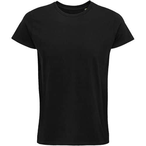 Tee-shirt personnalisable coton organique bio Jersey 150 NOIR PROFOND