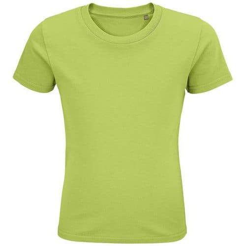 Tee-shirt personnalisable enfant coton organique bio Jersey 175 VERT POMME