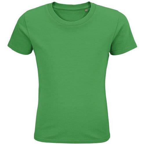 Tee-shirt personnalisable enfant coton organique bio Jersey 175 VERT PRAIRIE