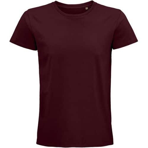 Tee-shirt personnalisable coton organique bio Jersey 175 BORDEAUX