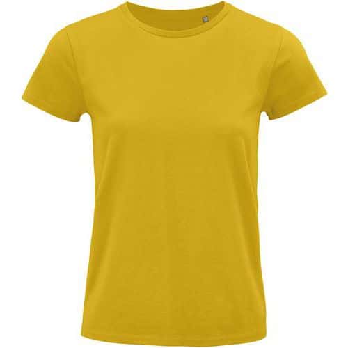 Tee-shirt personnalisable femme coton organique bio Jersey 175 JAUNE