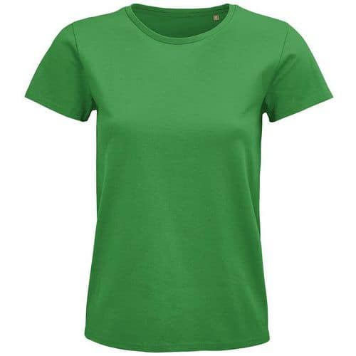 Tee-shirt personnalisable femme coton organique bio Jersey 175 VERT PRAIRIE