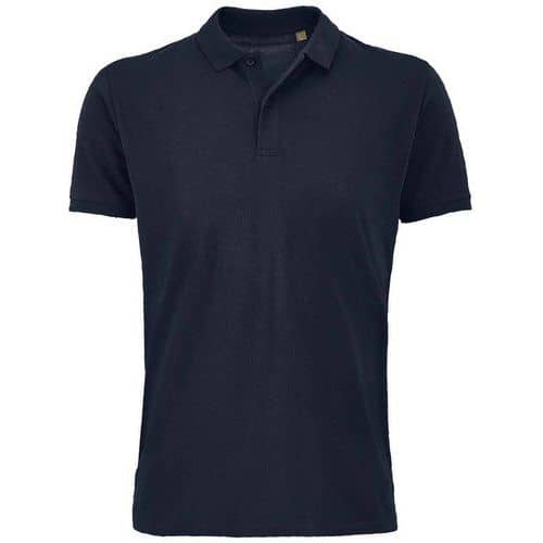 Polo personnalisable coton organique bioFRENCH MARINE