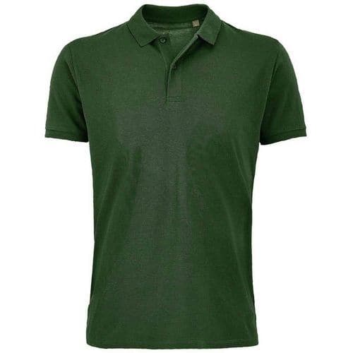 Polo personnalisable coton organique bio VERT BOUTEILLE