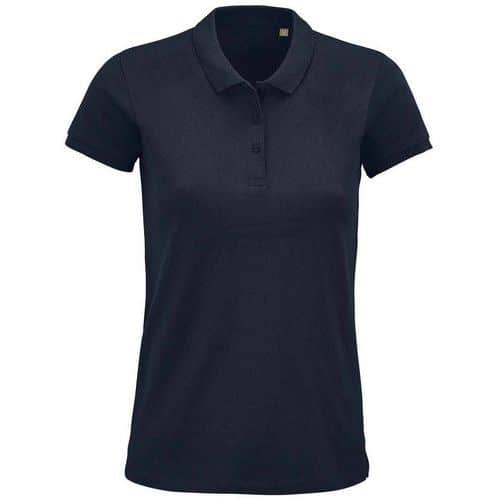 Polo personnalisable femme coton organique bioFRENCH MARINE