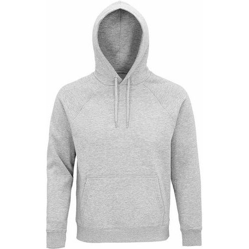 Sweat personnalisable à capuche coton organique bio GRIS CHINÉ