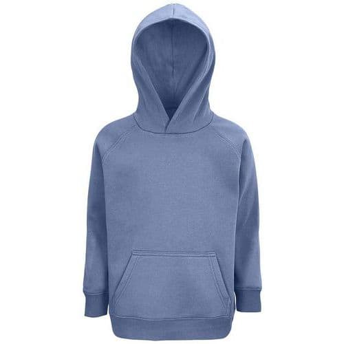 Sweat personnalisable enfant coton organique bio BLEU