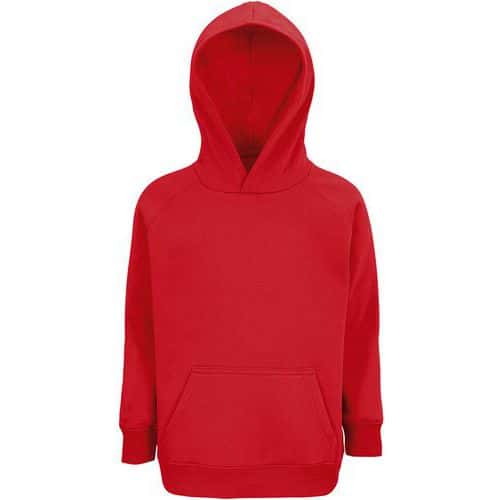 Sweat personnalisable enfant coton organique bio ROUGE