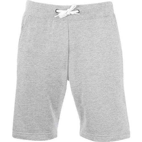 Short personnalisable homme en coton GRIS CHINÉ 2