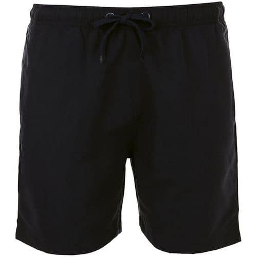 Short personnalisable de bain homme en polyester NOIR